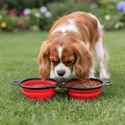 Gamelle Chien pliable double | Voyage/Randonnée - Pattes & pelages