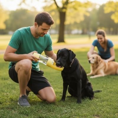 Gourde pour Chien | Nomade Hydratation - Pattes & pelages