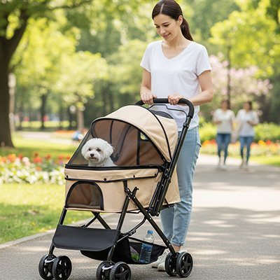 Poussette pour Chien | MobiComfort - Pattes & pelages